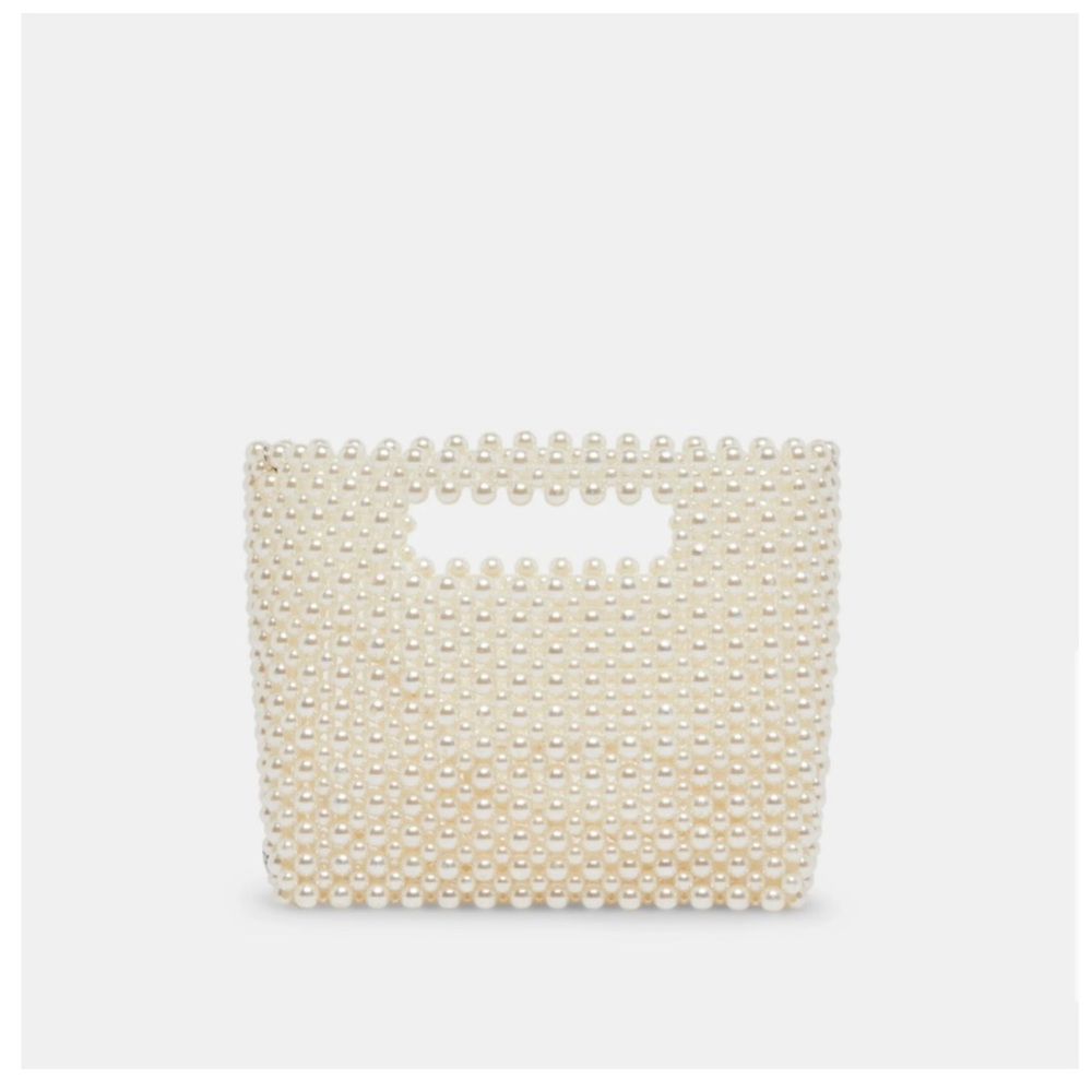 Elegant Pearl Beaded Handbag - Picture 3 of 4
